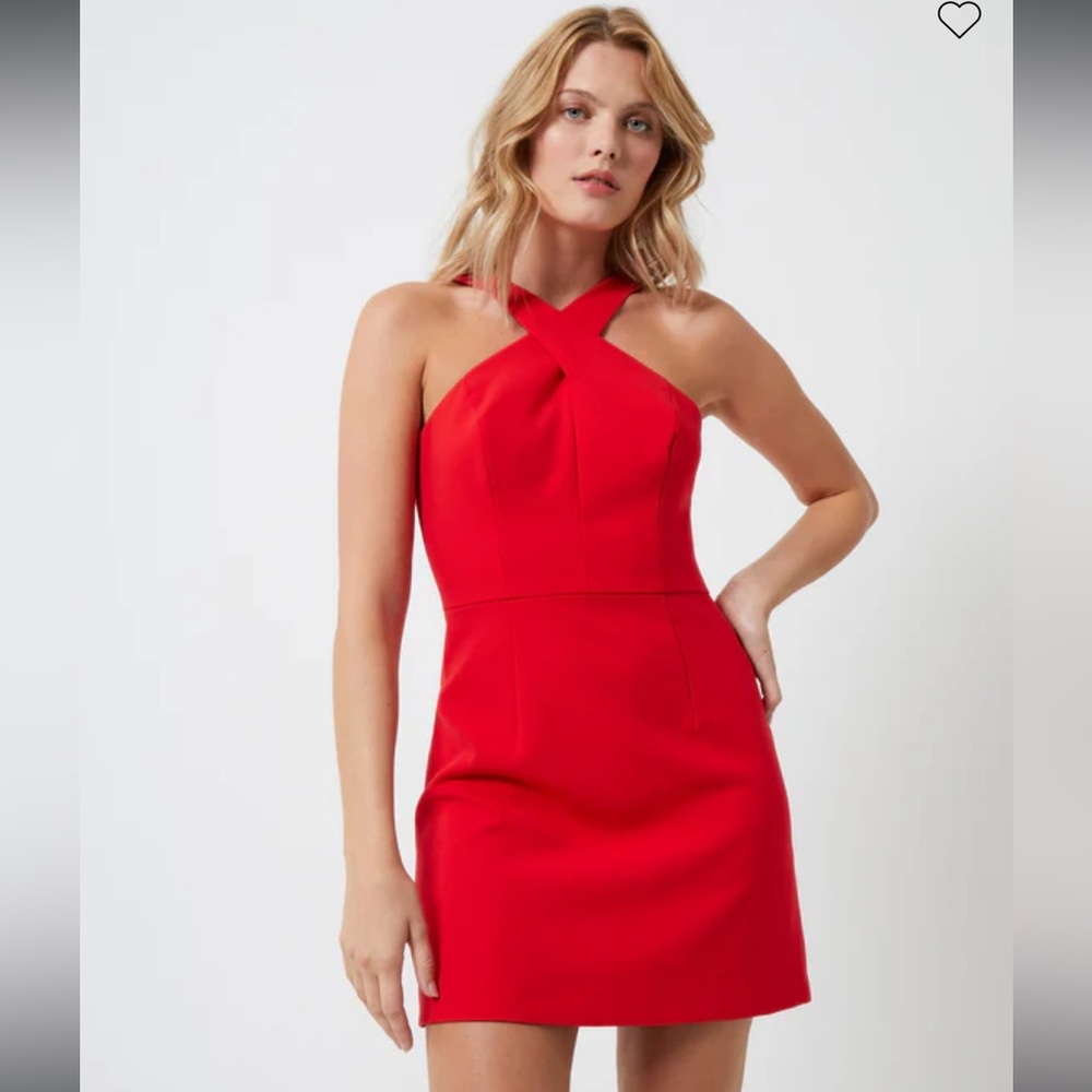 French Connection Whisper Halter Neck Dress